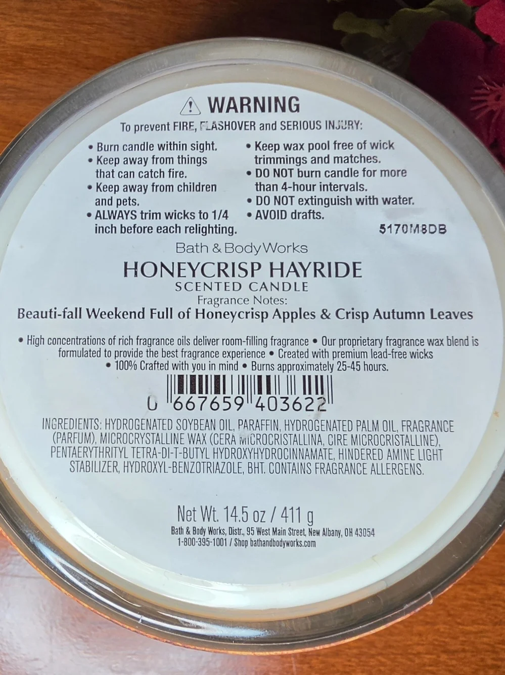 Bath & Body Works Farmhouse Pumpkin & Spice Soy Candle - Green